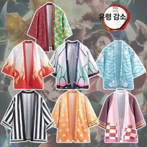 지니어 귀멸의칼날잠옷 홈웨어 시노부 하오리 티셔츠 가운