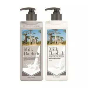 퍼퓸 샴푸+트리트먼트 화이트솝 500ml 저자극 퍼퓸