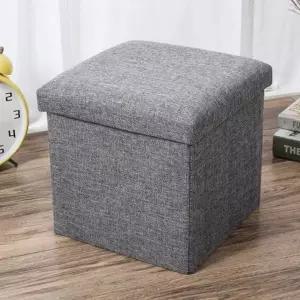 화장대의자 패브릭 DY 1004 폴딩 수납의자 스툴의자