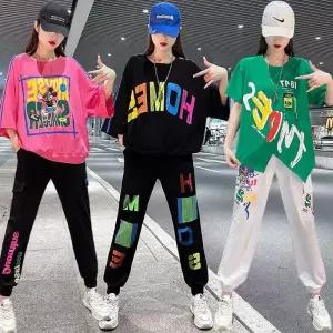 방송댄스 무대복 크롭 츄리닝 힙합바지 댄스복