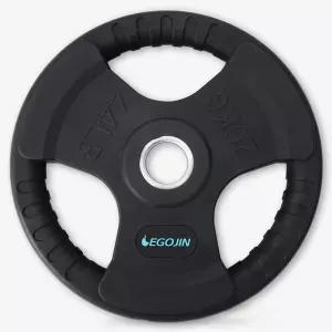 이고진 클럽용 고무 바벨 원판 20kg 1개 51D 역기운동 웨이트