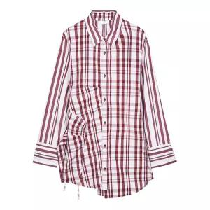 VOV VOV20 랩 체크 패턴 셔츠 드레스 7117260104152