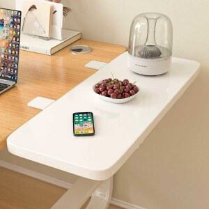 책상 연장 늘리기 키보드 서랍장 화이트보드40 25cm 키보드판 접이식 하부 책상선반