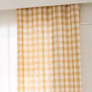 사라하우스 거실 중문 커튼 가리개 옐로우 210X230 BNS