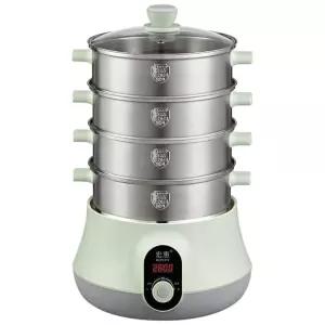 전기만두찜기 스텐 채소 야채 스팀 가열 포트 찜솥 찜기 - 19CM 3단