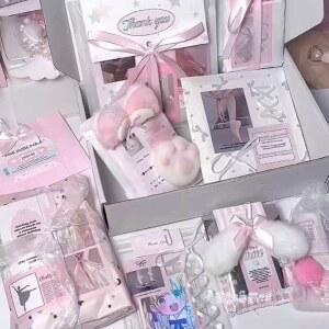 포카 포장용품 대지 에어캡 박스 핑크 풀세트 봉투 588개 증정 케이스 틴케이스