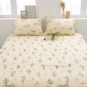 [리빙코디]리빙홈 자연에 내추럴 40수 광목 이불 패드 SS/Q 카페트 밴딩