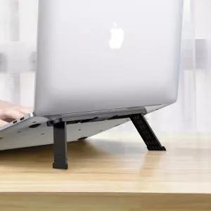 부착식 노트북 거치대 휴대용 접이식 받침 부착형 미니 스탠드