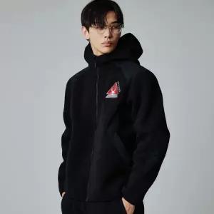 [롯데백화점]스파이더 공용 스웨트 후드 셋업 집업 SPJPCNFT311UBLK