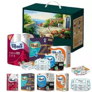 명절선물 스페셜6종 집들이 선물세트 이사 집뜰이 물티슈용품 화장지 휴지 설날 생필품 생활klm096