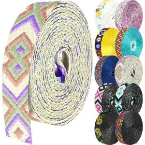 웨이빙 끈 클라이밍 암벽등반 1.5인치 패턴 나일론 웨빙 벨트 스트랩 지갑 백팩 안전벨트 가방 수하물용