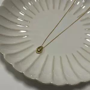 여자 볼드 콩 방울 심플 체인 롱 목걸이