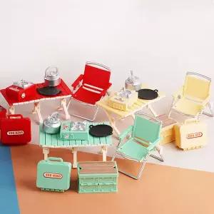 감성 캠핑 미니어처 세트 피규어 소품 인테리어 소장용 납골당 꾸미기 키덜트 책상 카페