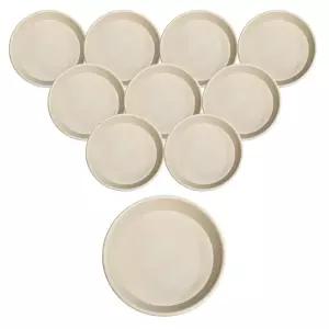 앙플랜트 동그라미 화분받침,크림,3호(13x2CM),10개