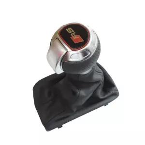 아우디 기어봉 튜닝 레이싱 기어 스웨이드 타공 카본 차량 기어노브 전용 부착형