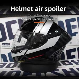 SHOEI 수정을 탄소 오토바이 Z7 Z8 헬멧 풀 페이스 고정 바람 테일 핀 에어 스포일러 액세서리