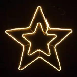 아트박스/플라워트리 크리스마스 네온플렉스 별 조명 전구 웜 55cm 장식