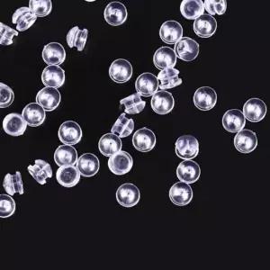 여성용 귀걸이 부자재 실리콘 뒷마개 둥근형 액세서리 귀걸이뒷마개 귀걸이재료 금귀걸이