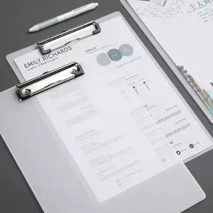 [셀러에이드]PP 반투명 클립보드 결재판 A4 A5 서재꾸미기 서재책상 메모보드판