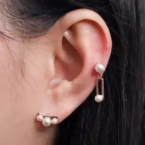 14K 골드필드 핀 진주 클립 드롭 피어싱 골드필드피어싱 로즈골드피어싱 귀걸이피어싱