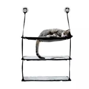 고양이 창문 해먹 베드 3단 1P 캣타워 선반 하우스 고양이창틀선반