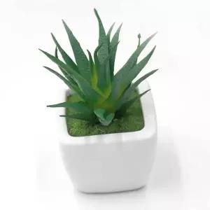 [콩심팥심]미니 다육이 사각 화분 조화 테리어 데스크 다육