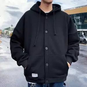 무지후드 기모안감 캐주얼후드점퍼 오버핏후드자켓