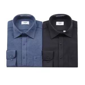 갤러리아 [레노마 셔츠] 기모 트윌 솔리드 일반핏 긴팔셔츠 남방 RPWSG0006(2종