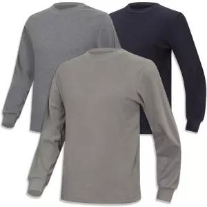 겨울 기모 크루넥 고밀도 양면 후리스 라운드 보온 티셔츠