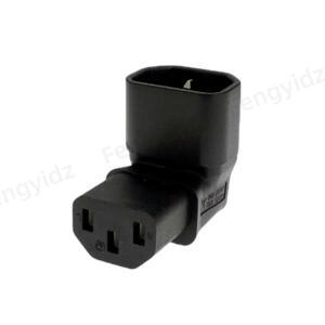 IEC60320 C13 각도 변환기 익스텐션 케이블  to C14  PDU에서 상향 직각 전원 수-암 AC 코드