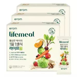 이롬 황성주 박사의 1일1생식 라이프밀 30g 42포 뉴밀 식사대용 두유 선식