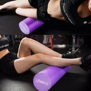 다양한 근육 스트레칭 운동 육각돌기 EVA 60cm 폼롤러 필라테스도구