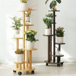 이동식 화분정리대 꽃집 정리대 화분 진열대 랙 테라스 바퀴달린