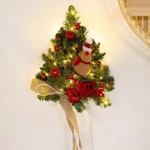 아트박스/플라워트리 크리스마스 LED 베이비 루돌프 벽걸이트리 36cm 소품