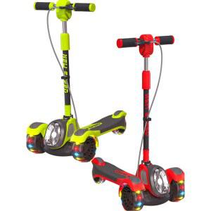 성인용 세발 킥보드 접이식 녹색 900kg 3륜 출퇴근용 편리한 어른 삼발