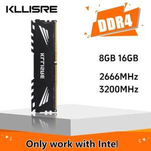 Kllisre Ram DDR4 8GB 16GB 2666MHz 3200MHz 데스크탑 메모리는 Intel 칩 및 X99 마더보드에서만 작동합니