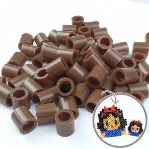 [콩심팥심]젤리빅비즈 밤색 500P 공예 단품 컬러비즈 유아비즈