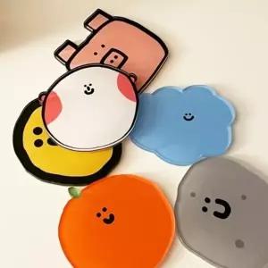 아크릴 컵받침 티코스터 컵받침대 코스터