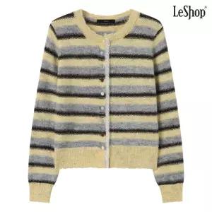 레이스 컬러 버튼 배색 니트 가디건 (DP4CK006A)