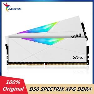 데스크탑 컴퓨터용 Adata D50 SPECTRIX XPG DDR4 RGB 램 메모리 모듈 8GB 16G 32GB 플래시 램 3200Mhz