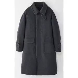 [하프클럽/에스티코]젠더리스 오버핏 발마칸 코트 그레이 (오버핏) LCTVD61OSG