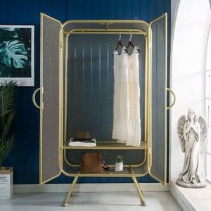 옷장 유럽풍 철제 접이식 간이옷장 유럽 인테리어옷장 공주스타일 조립형옷장