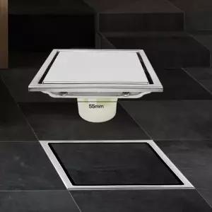 HLBATH 유가 스텐레스 타일삽입육가 50mm하수도 뚜껑 덮개SJ