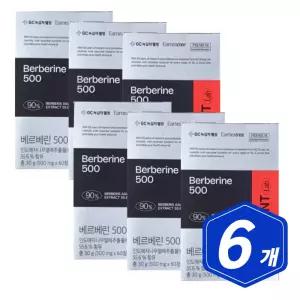 녹십자웰빙 베르베린 500 60정 x 6개 흑후추 여주 추출물