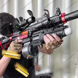 수정탄전동건 비비탄권총 풀메탈권총 어린이 전기 연속 발사 손 자동 던지기 쉘 M416 소프트 총알 총은 총