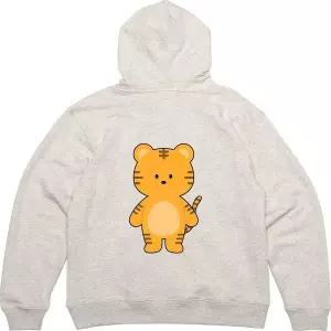 후드티 뒷면 아기호랑이 마스코트 범띠 디자인 옷