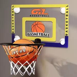 무소음 실내농구대 벽걸이형 흡착형 미니농구대 가정용 농구골대 3in1 간편운동 무소음볼 세트