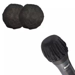 마이크 덮개 일회용 유무선 마이크용 마이크 위생 커버 노래방 블랙 방진