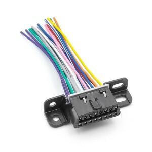 용접봉범용 16 핀 J1962F Obd2 여성-남성 DIY 고정 하네스 어댑터 커넥터 플러그 대시 포트 케이블