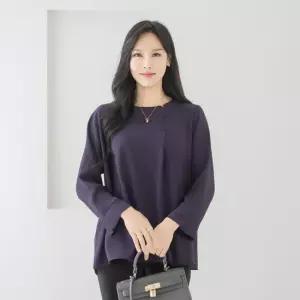 엄마옷 마담4060 쓰리버튼블라우스 데일리룩 여성 -ZBL2510021-